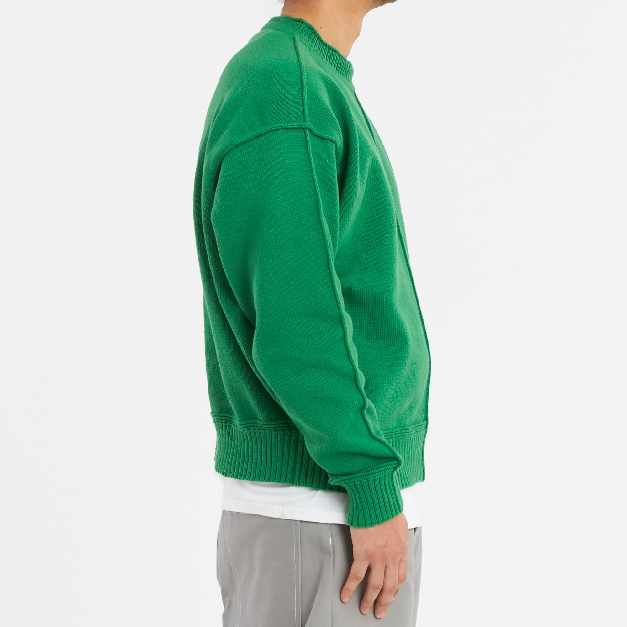 Wharf Sweater - Kelly Green Cotton sold by S.K. Manor Hill product image thumbnail 4