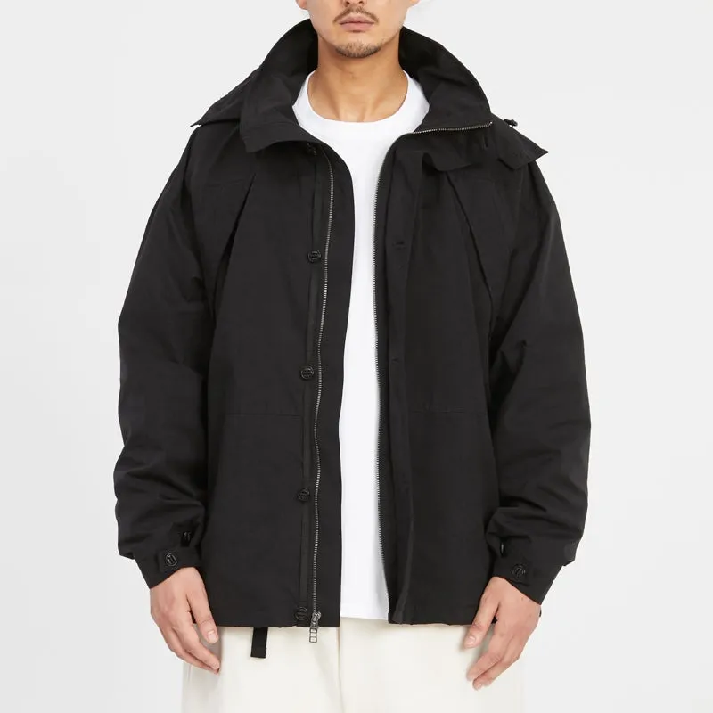 Column Jacket - Black Waxed Cotton/Nylon WR sold by S.K. Manor Hill product image thumbnail 2