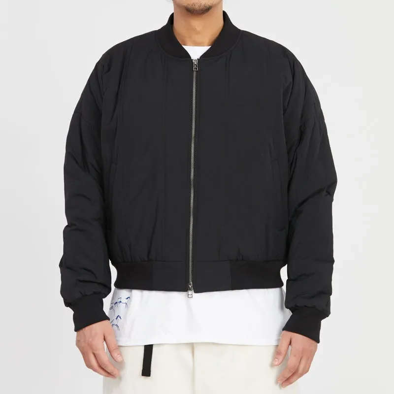 Reversible Bomber Jacket - Black Quilted Recycled Nylon WR sold by S.K. Manor Hill product image thumbnail 3