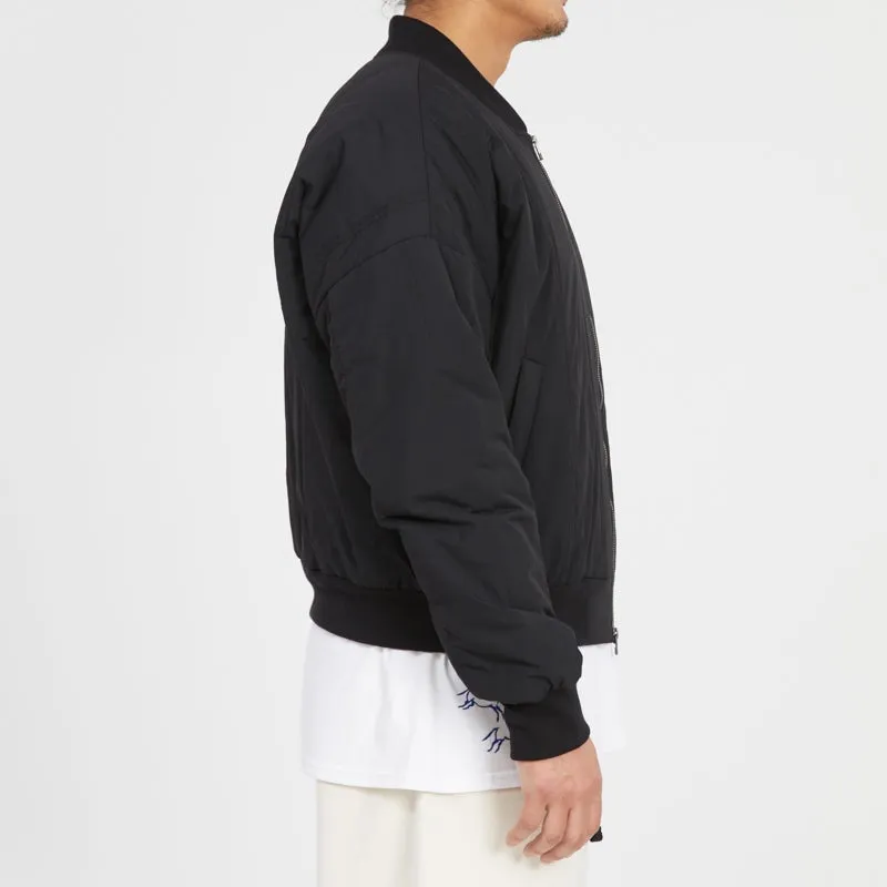 Reversible Bomber Jacket - Black Quilted Recycled Nylon WR sold by S.K. Manor Hill product image thumbnail 4