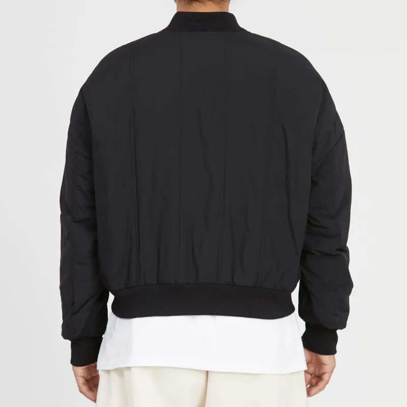 Reversible Bomber Jacket - Black Quilted Recycled Nylon WR sold by S.K. Manor Hill product image thumbnail 5