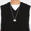 Large Hex Sterling Silver Necklace sold by S.K. Manor Hill