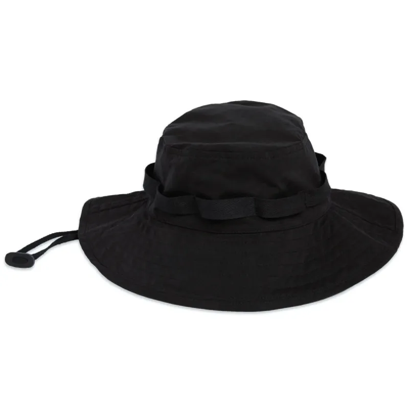 Boonie Bucket Hat - Black Waxed Cotton/Nylon made by S.K. Manor Hill