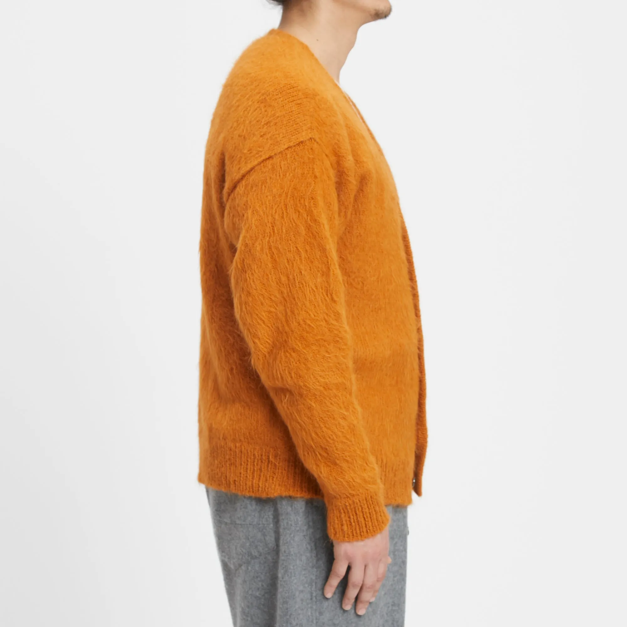 Hairy Cardigan - Burnt Orange Suri Alpaca sold by S.K. Manor Hill product image thumbnail 4