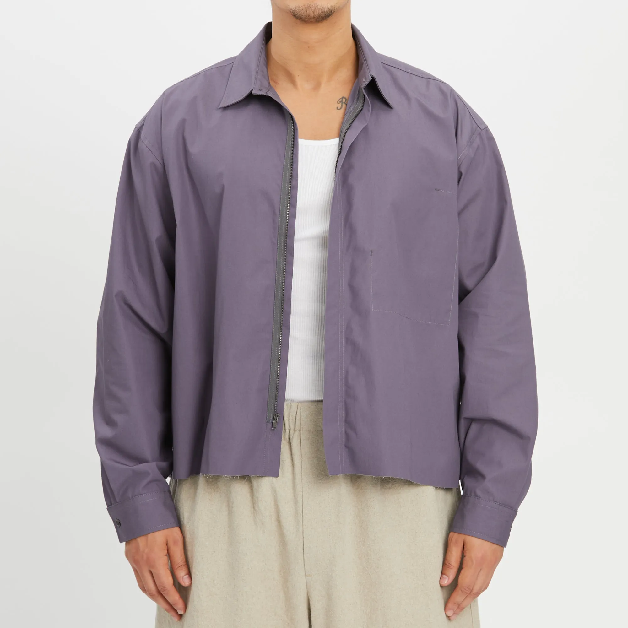 Mechanic Shirt/Jacket - Aubergine Cotton sold by S.K. Manor Hill product image thumbnail 4
