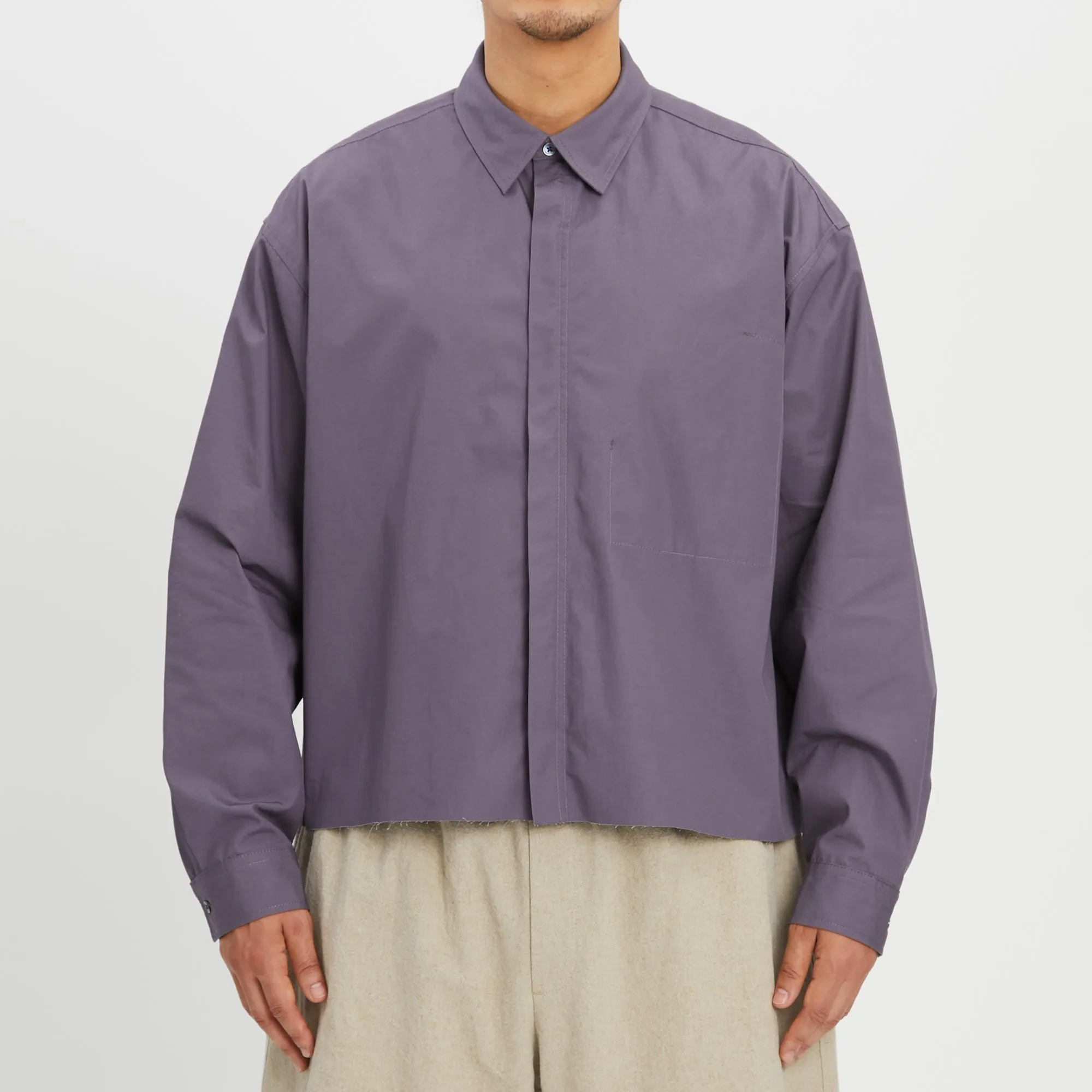 Mechanic Shirt/Jacket - Aubergine Cotton sold by S.K. Manor Hill product image thumbnail 3