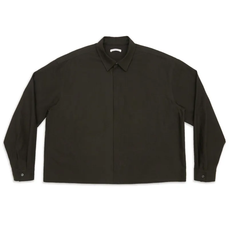 Mechanic Shirt/Jacket - Antique Black Linen / Cotton sold by S.K. Manor Hill