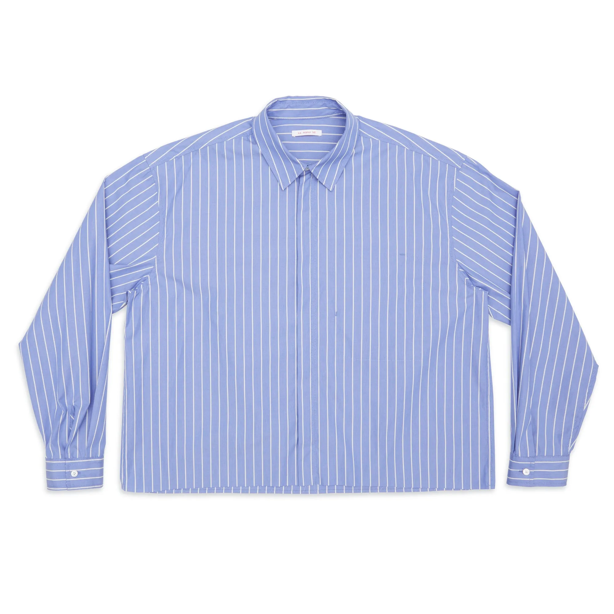 Mechanic Shirt/Jacket - Blue w/ White Stripes Cotton sold by S.K. Manor Hill