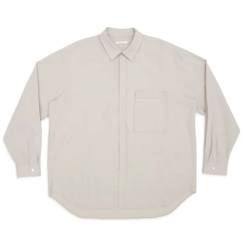 Overturn Shirt - Light Grey Cotton / Hemp sold by S.K. Manor Hill