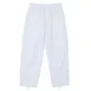 Lunar Pant - Light Blue & Burgundy Striped Cotton sold by S.K. Manor Hill