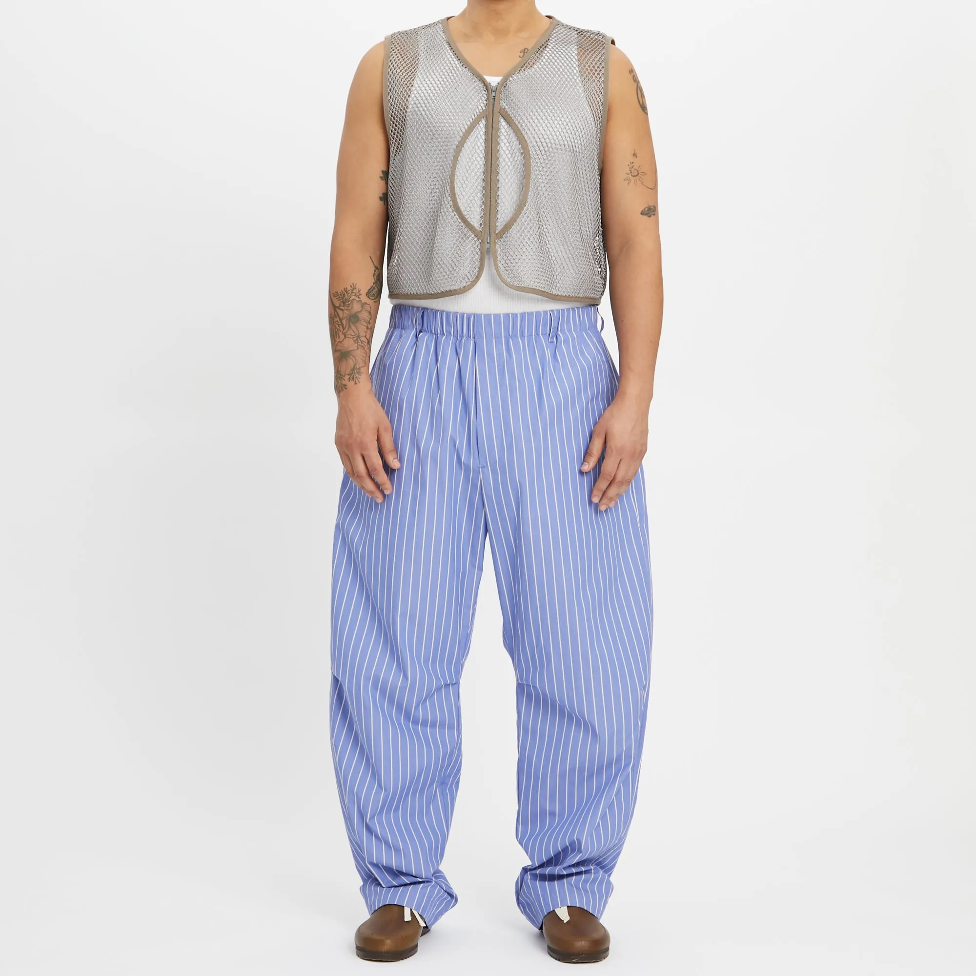 Lunar Pant - Blue w/ White Stripes Cotton sold by S.K. Manor Hill product image thumbnail 2