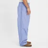 Lunar Pant - Blue w/ White Stripes Cotton sold by S.K. Manor Hill