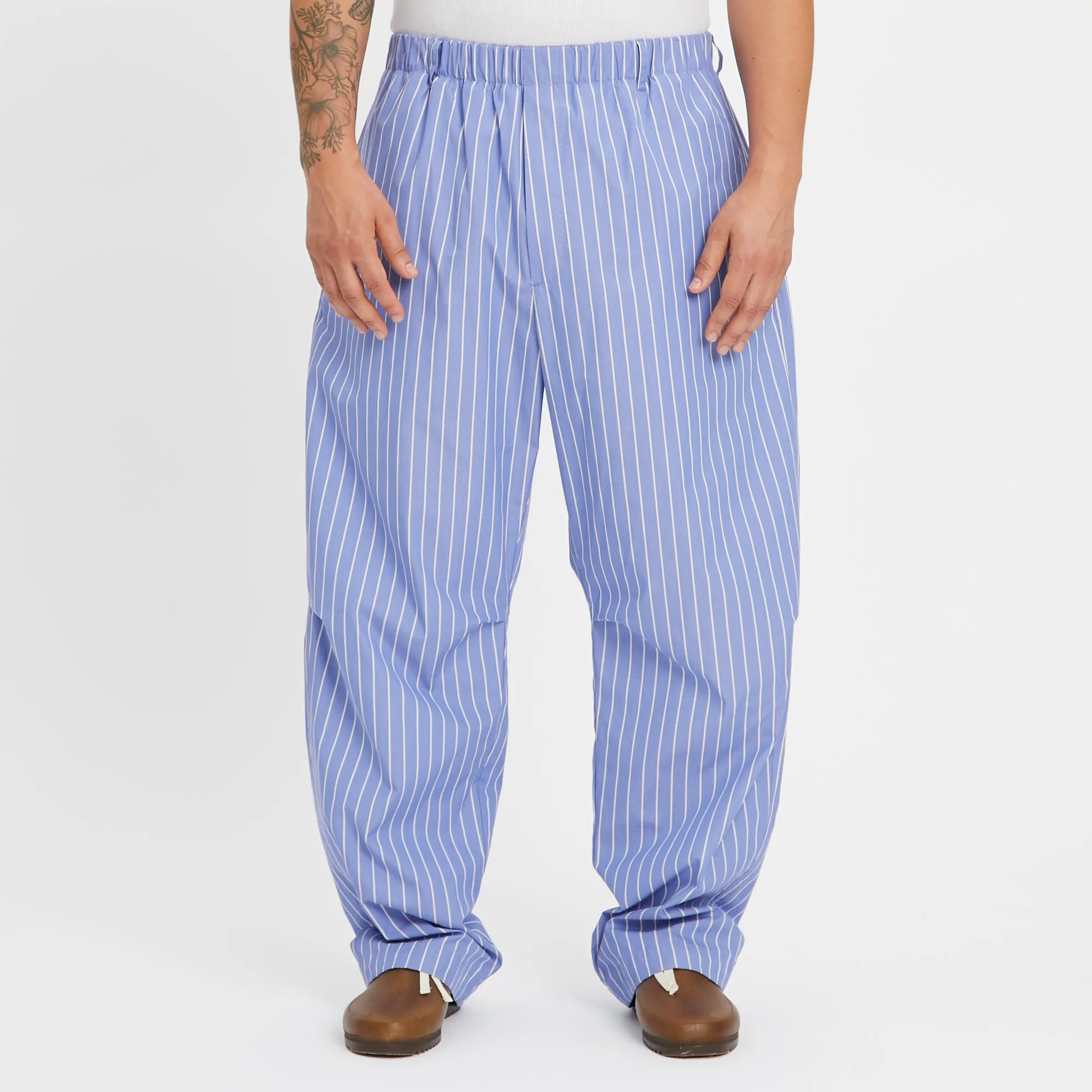 Lunar Pant - Blue w/ White Stripes Cotton sold by S.K. Manor Hill product image thumbnail 3