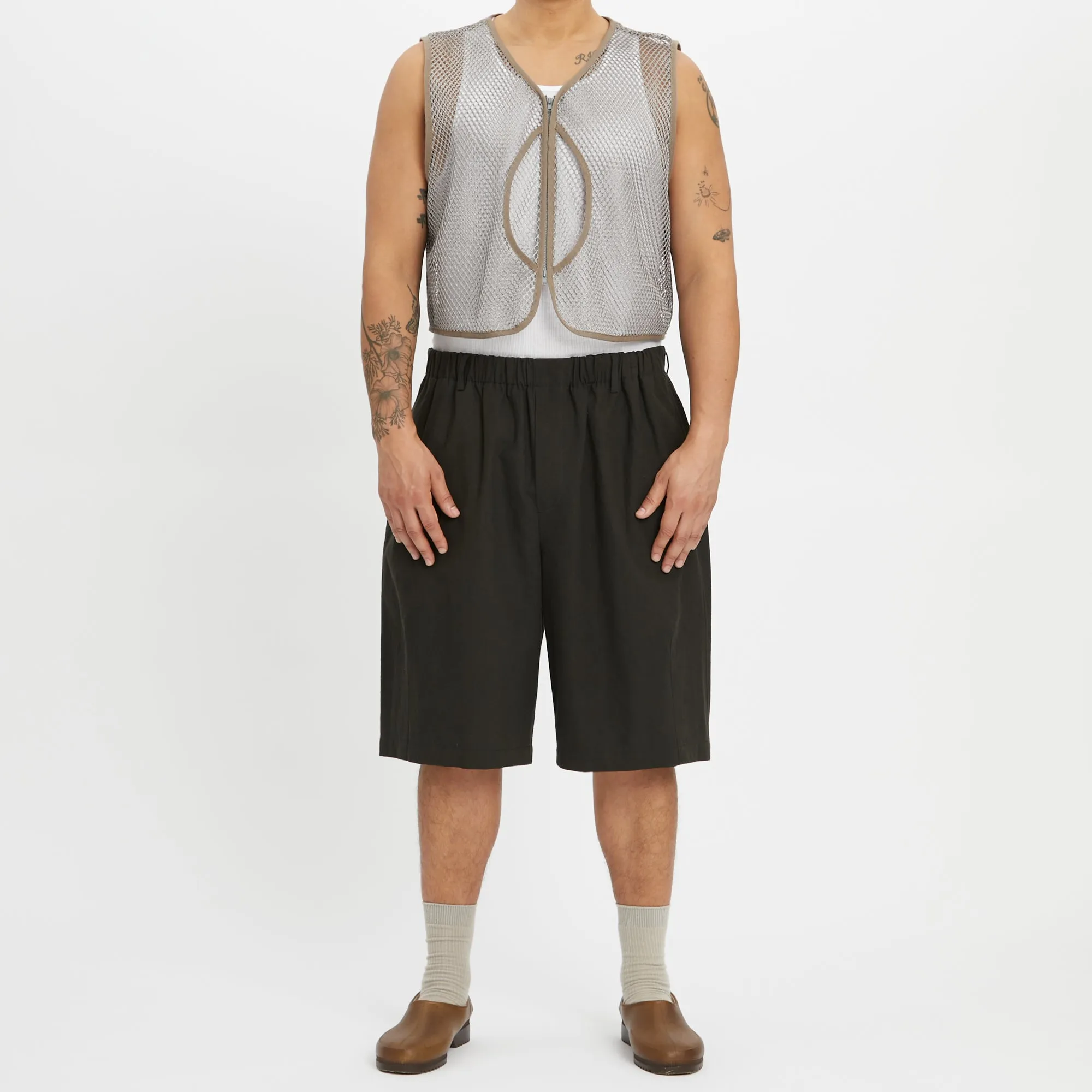 Solar Short - Antique Black Linen / Cotton sold by S.K. Manor Hill product image thumbnail 2