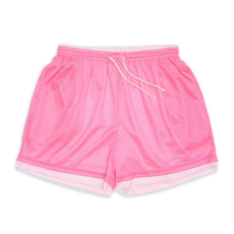 Reversible Ball Short - Pink & Fuchsia Mesh sold by S.K. Manor Hill