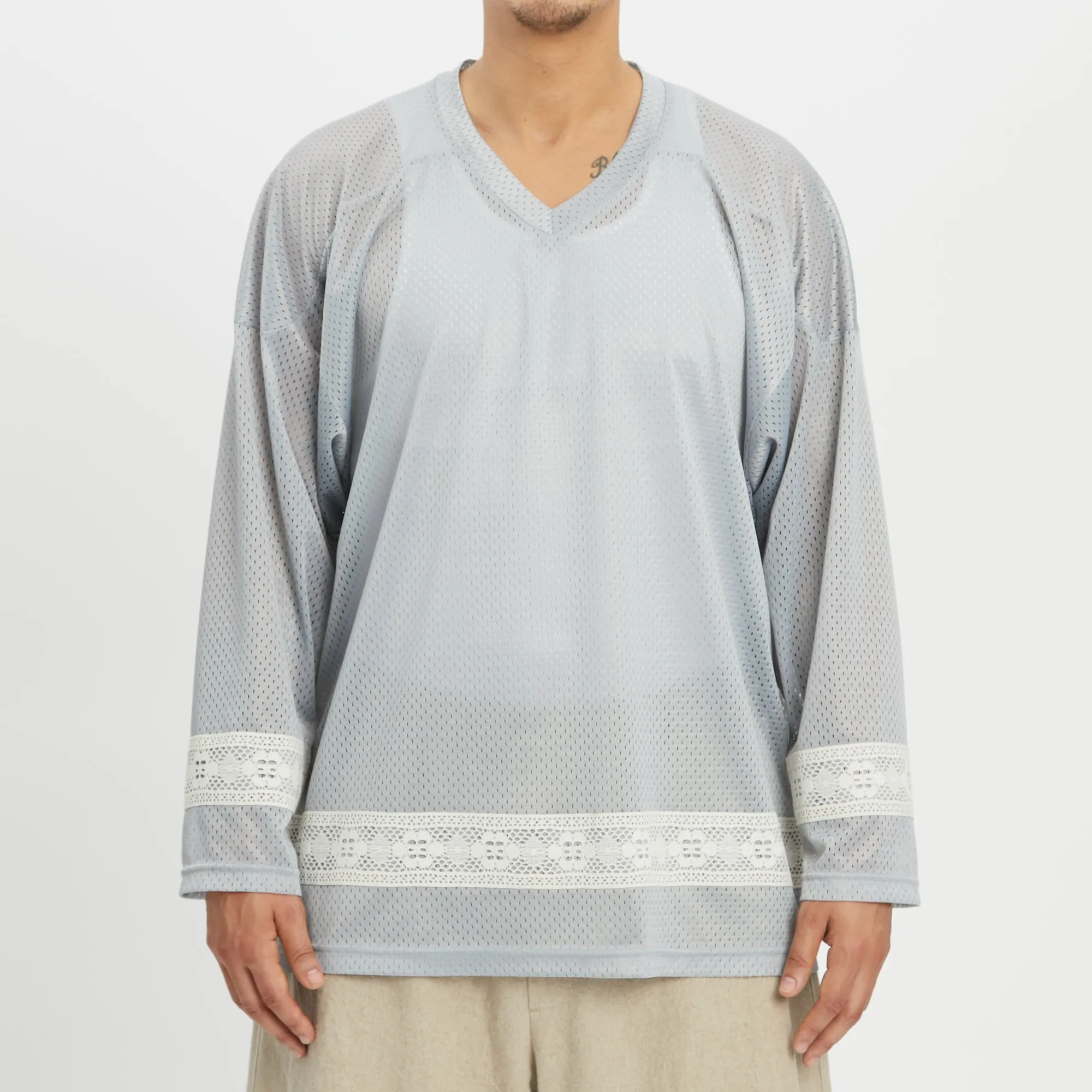 Hockey Jersey - Grey Mesh sold by S.K. Manor Hill product image thumbnail 3