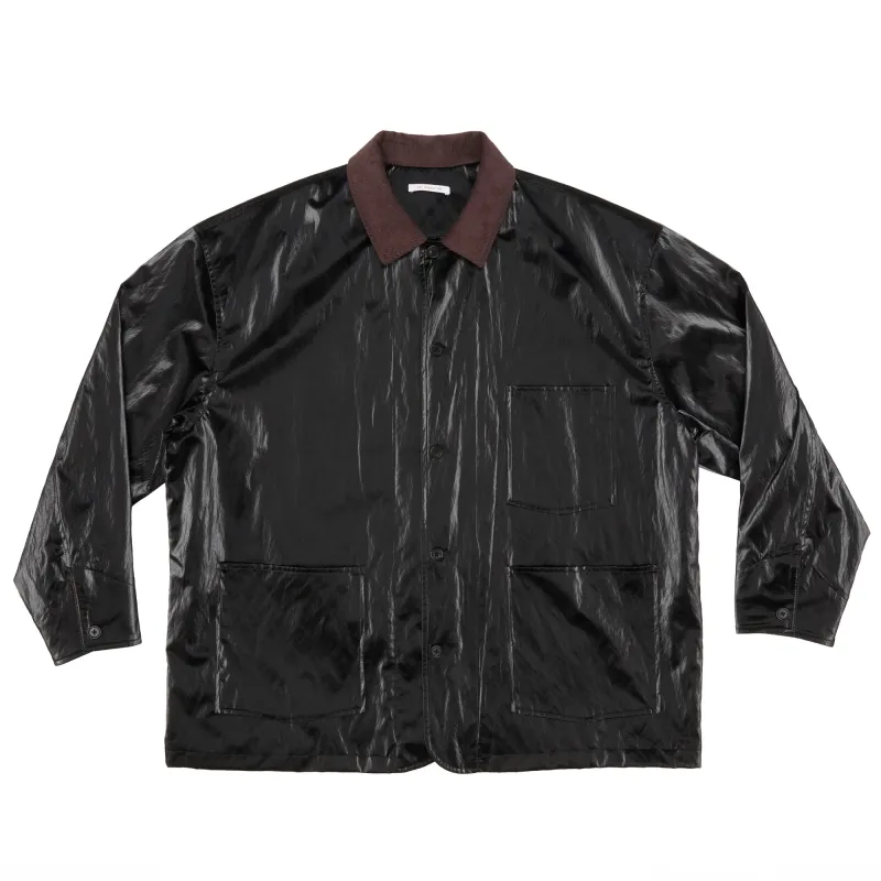 Barn Coat – Black Rubberized Vicose/Cotton sold by S.K. Manor Hill