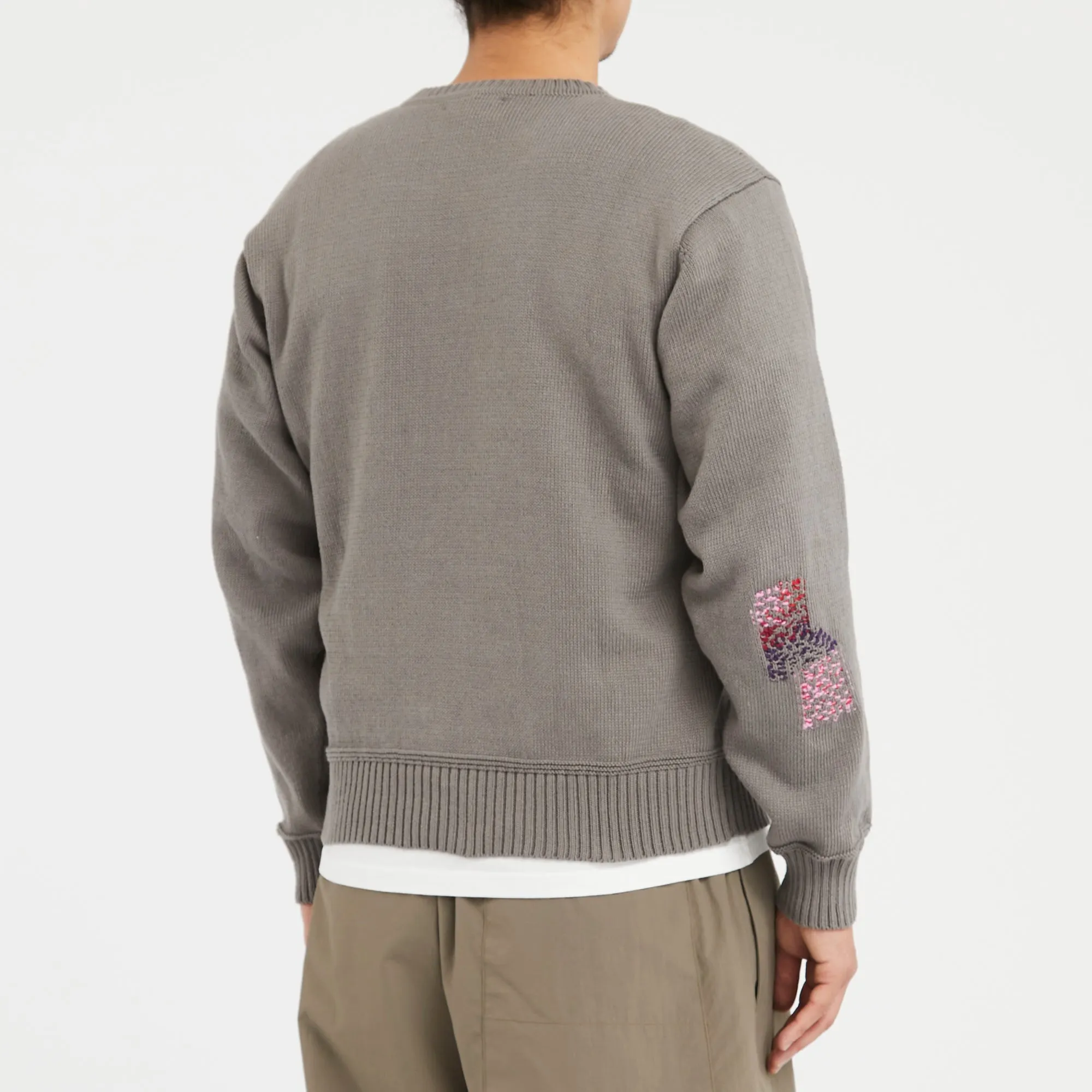Patchwork Sweater - Grey Cotton sold by S.K. Manor Hill product image thumbnail 5