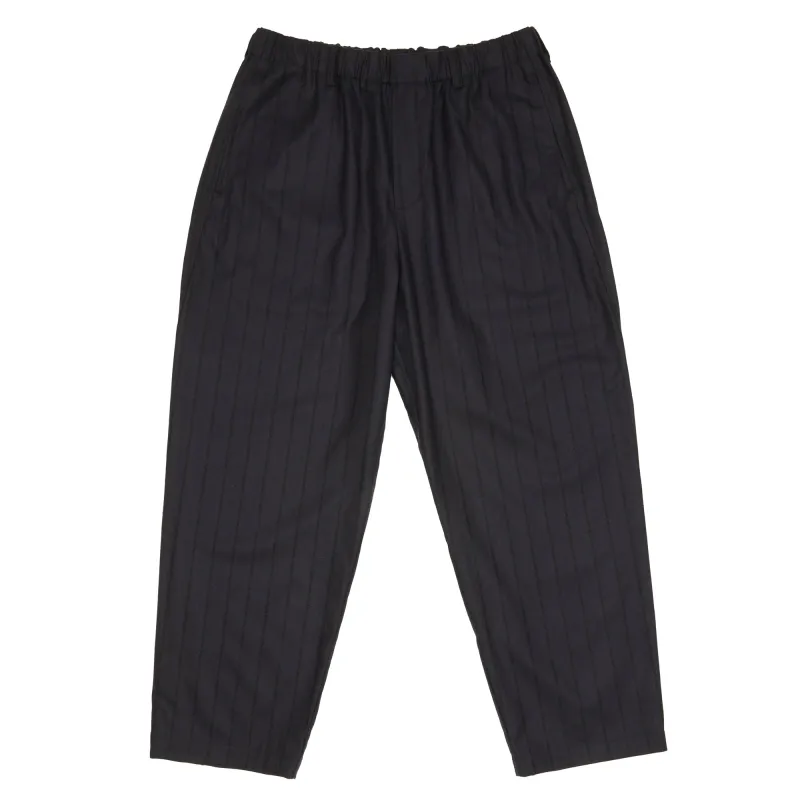 Tilt Pant - Navy w Black Stripes Wool sold by S.K. Manor Hill