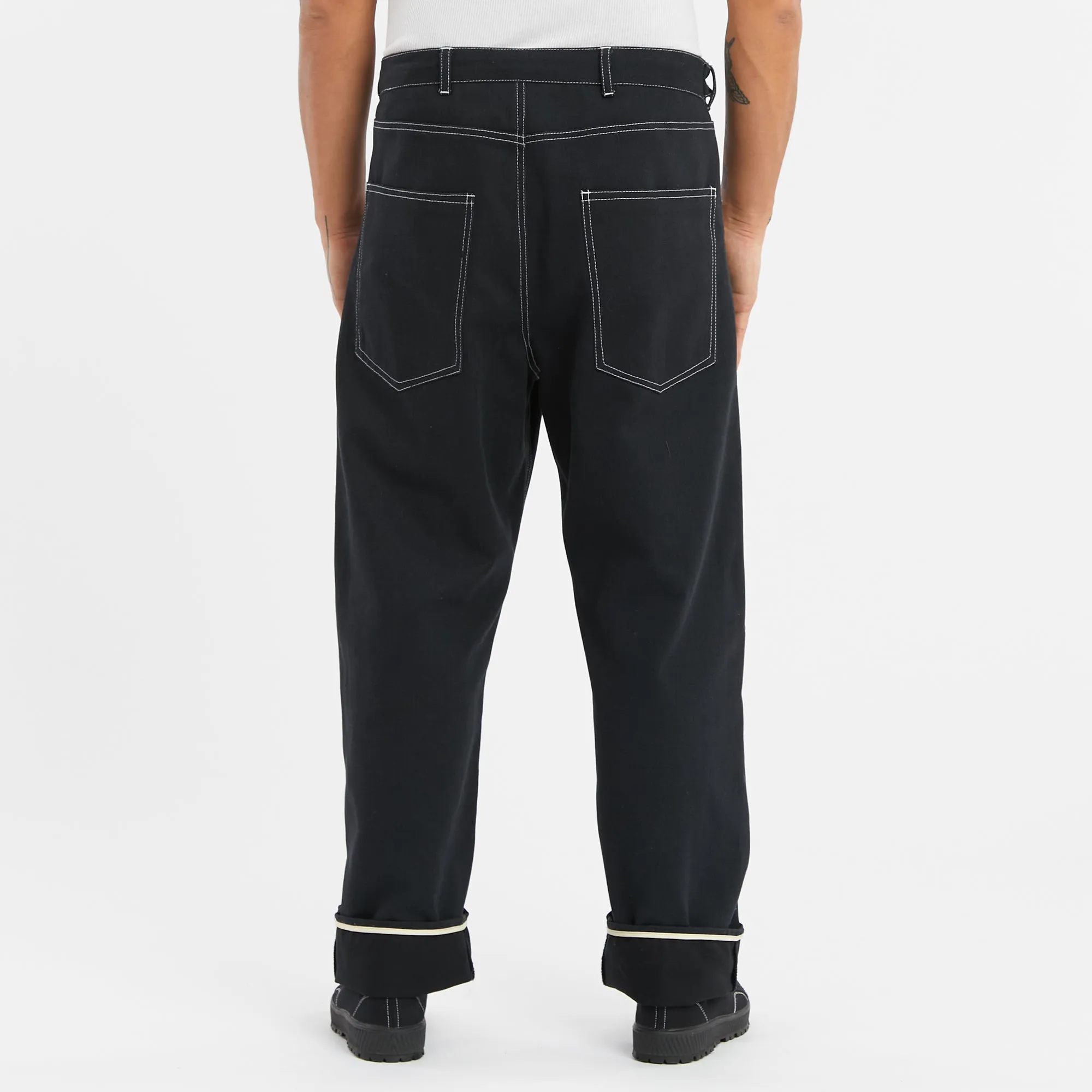Ranch Pant - Black Brushed Cotton Twill sold by S.K. Manor Hill product image thumbnail 5