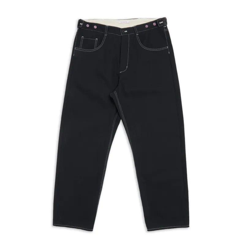 Ranch Pant - Black Brushed Cotton Twill sold by S.K. Manor Hill