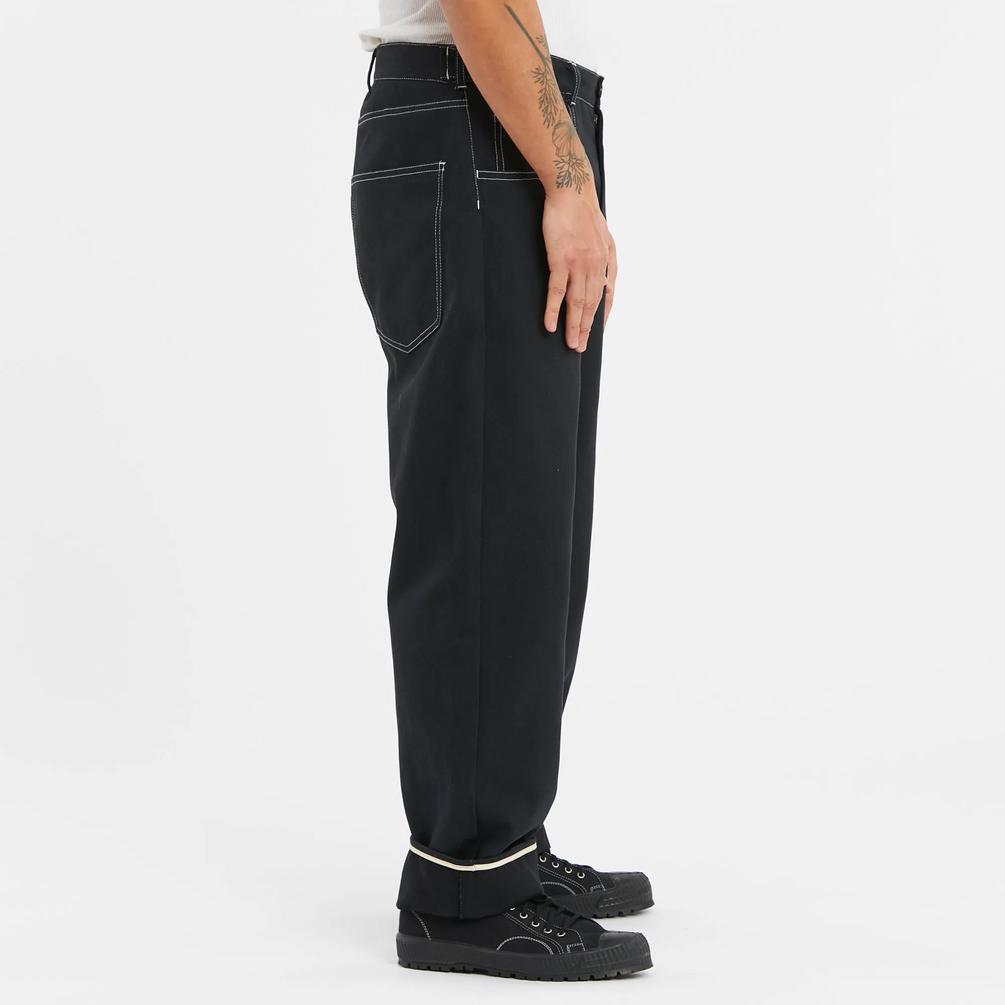 Ranch Pant - Black Brushed Cotton Twill sold by S.K. Manor Hill product image thumbnail 4