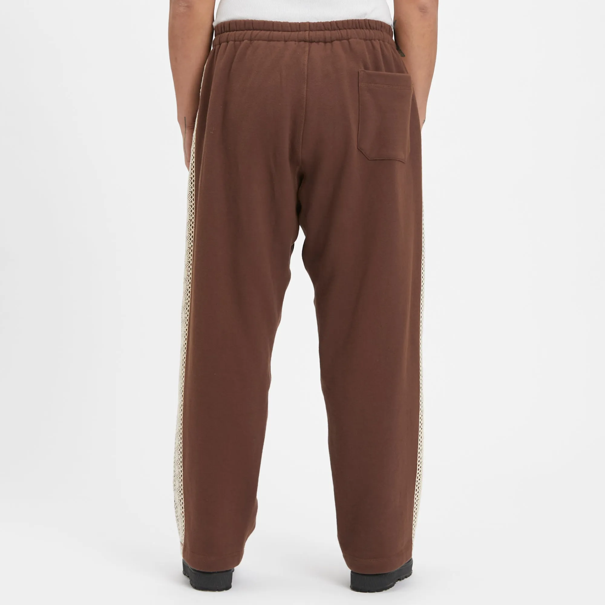 Saunter Pant - Brown Cotton Fleece w/ Natural Trim sold by S.K. Manor Hill product image thumbnail 5