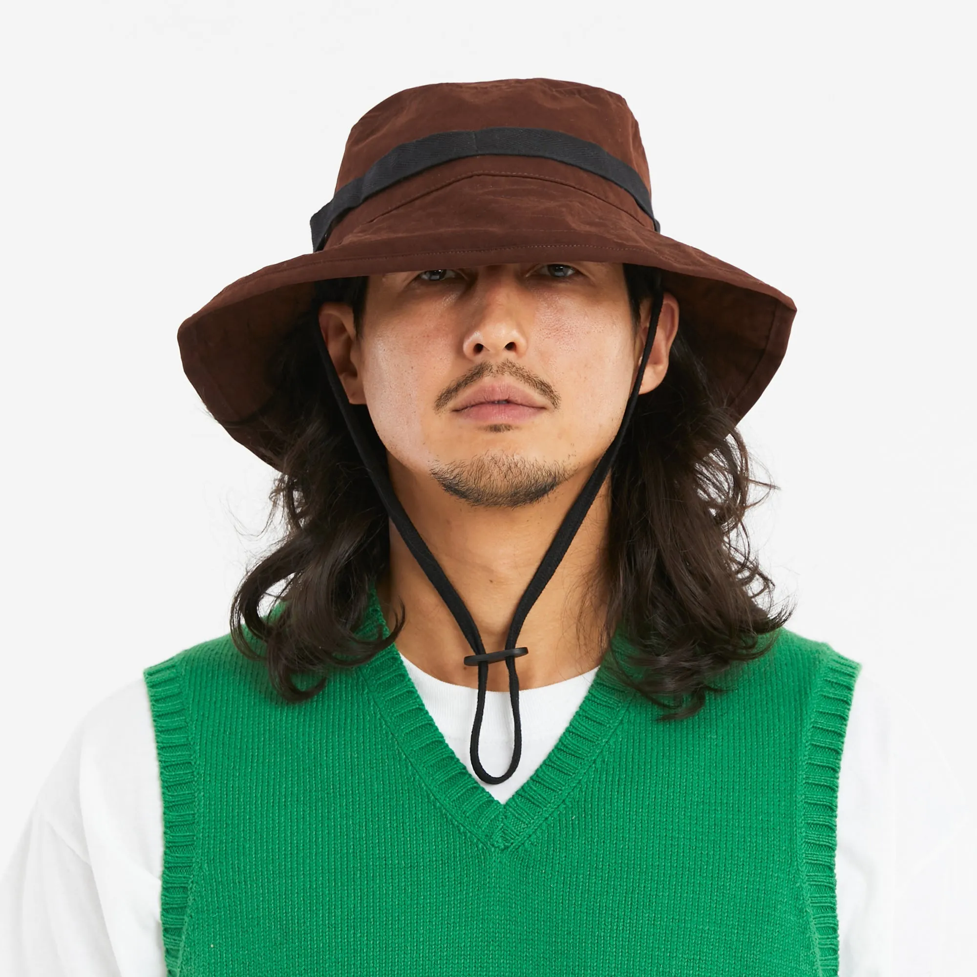 Boonie Bucket Hat - Brown Waxed Cotton/Nylon sold by S.K. Manor Hill product image thumbnail 3