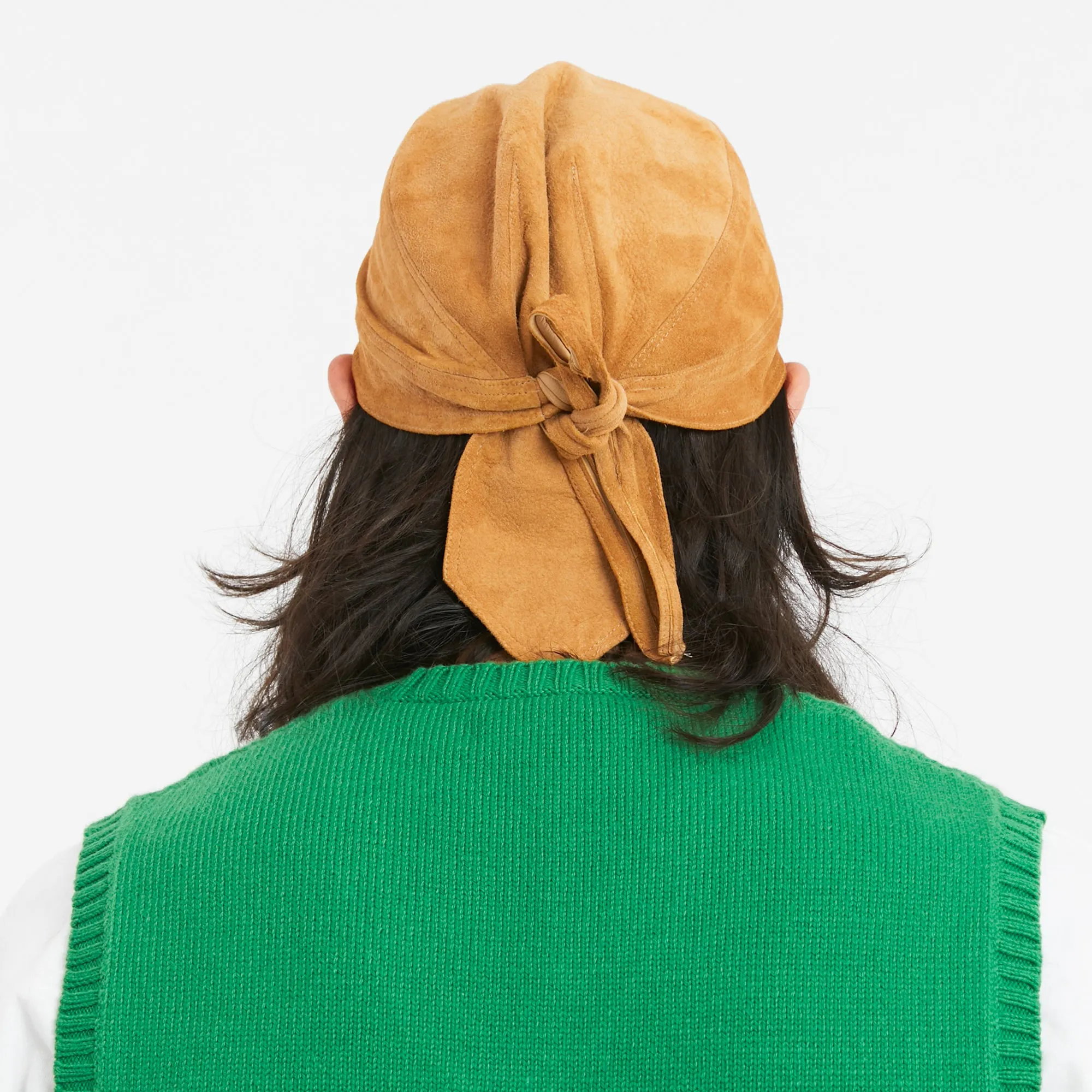 Skull Cap – Tan Suede Leather sold by S.K. Manor Hill product image thumbnail 5