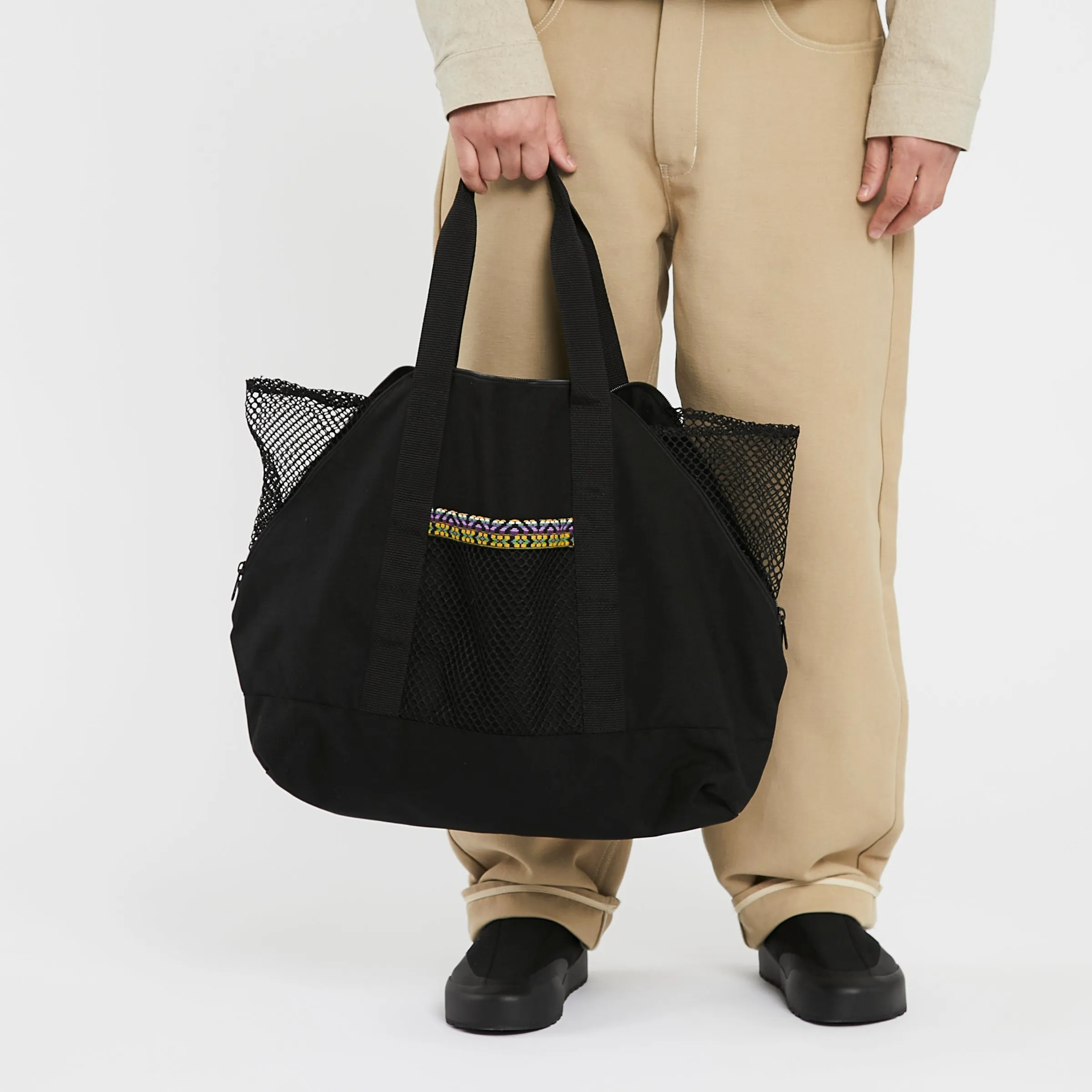 Weekend Bag - Black Nylon w/ Dec. Trim WR sold by S.K. Manor Hill product image thumbnail 4