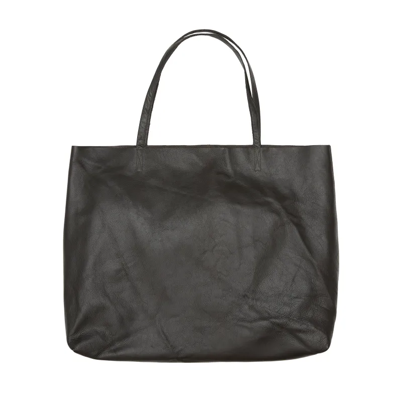 Leather Tote - Brown Leather made by S.K. Manor Hill