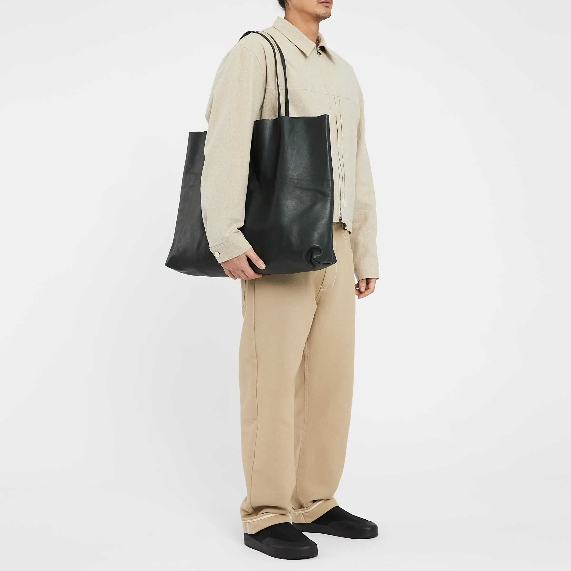 Leather Tote - Dark Green Leather sold by S.K. Manor Hill product image thumbnail 2