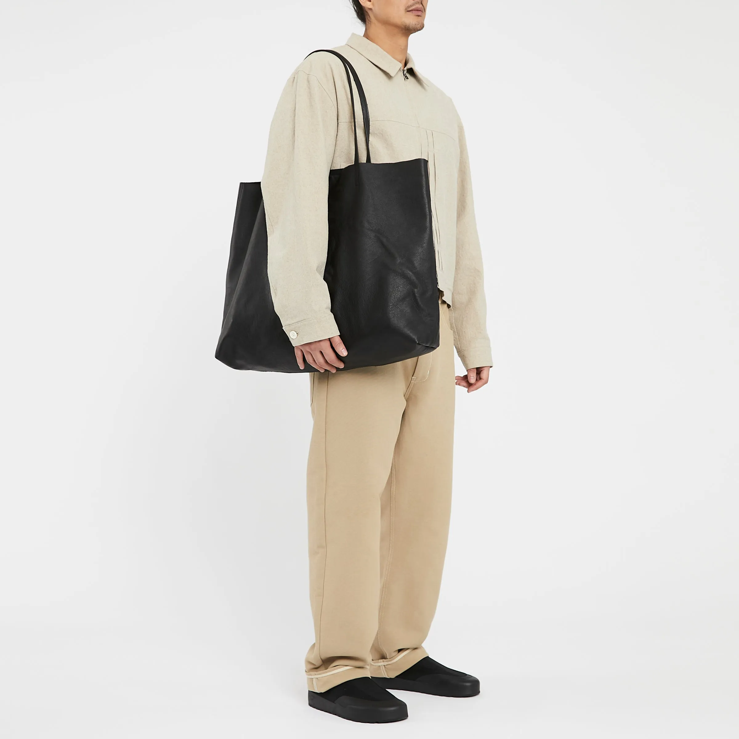 Leather Tote - Black Leather sold by S.K. Manor Hill product image thumbnail 2