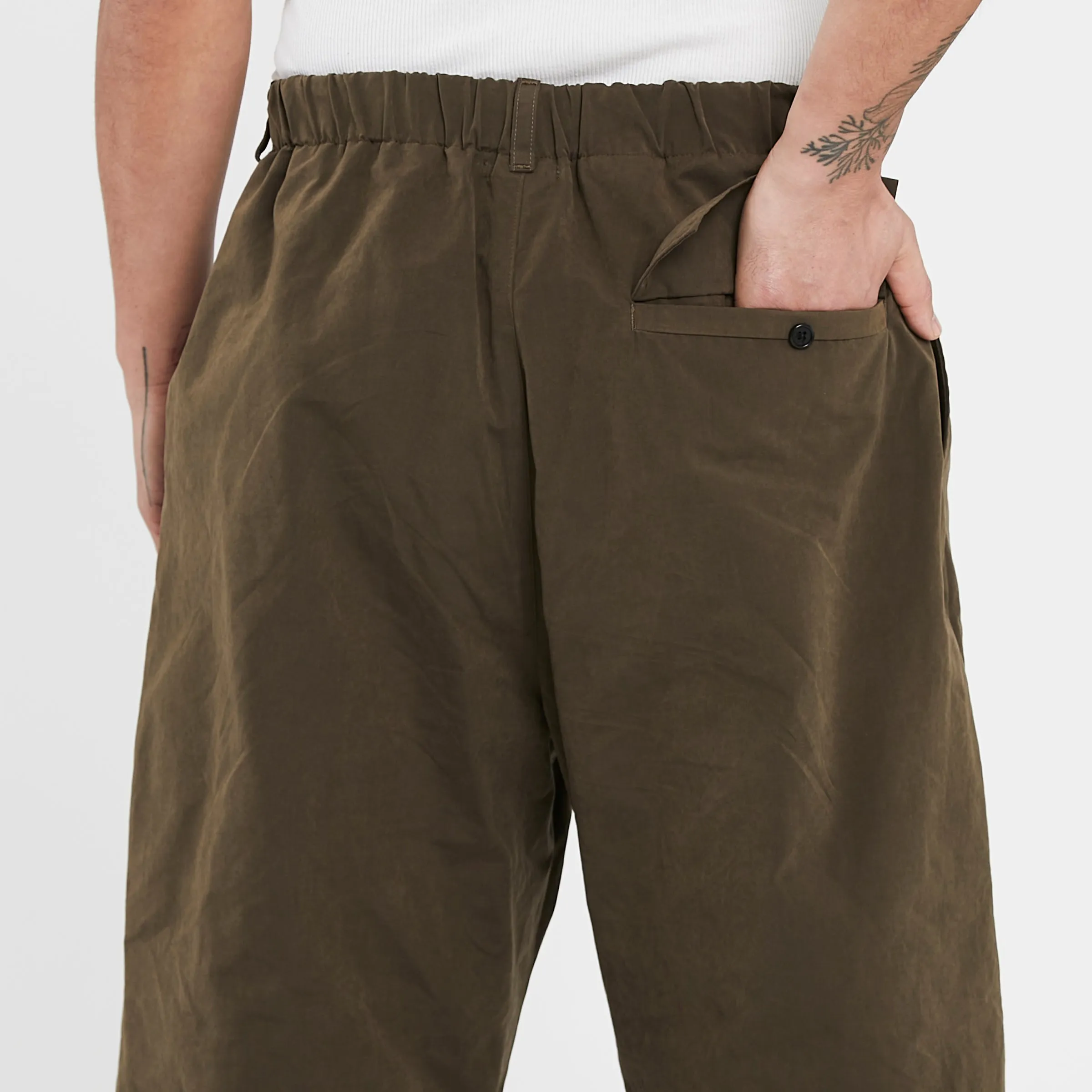 Base Pant - Moss Brown Cotton / Nylon WR sold by S.K. Manor Hill product image thumbnail 5