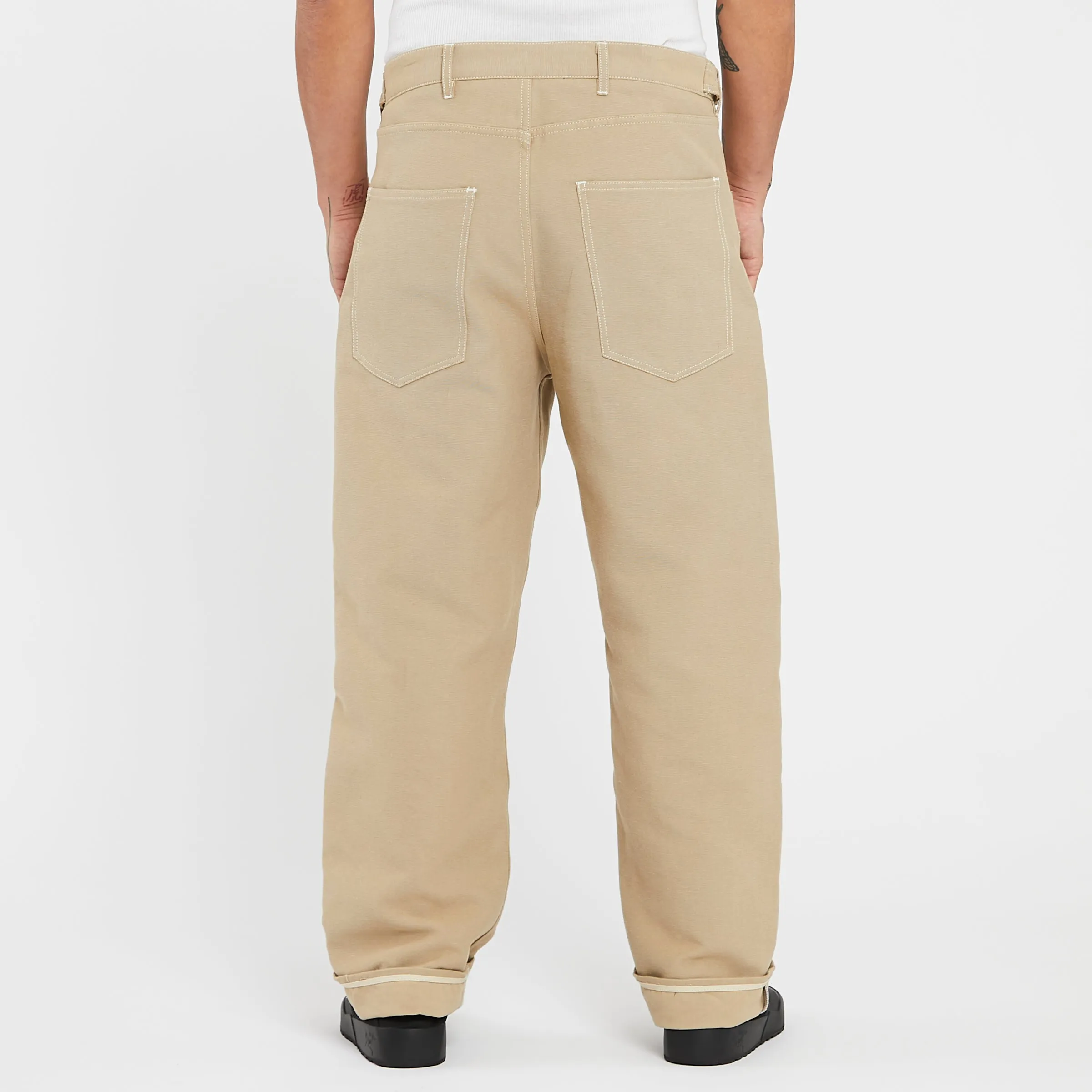Ranch Pant - Tan Burlap Cotton sold by S.K. Manor Hill product image thumbnail 4