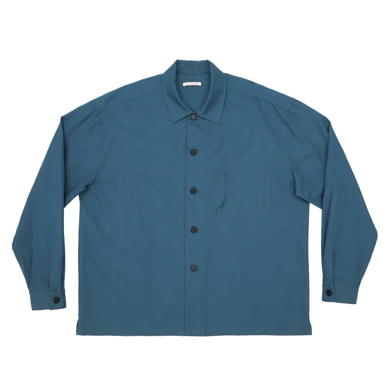 Task Shirt/Jacket - Military Blue HBT Cotton made by S.K. Manor Hill