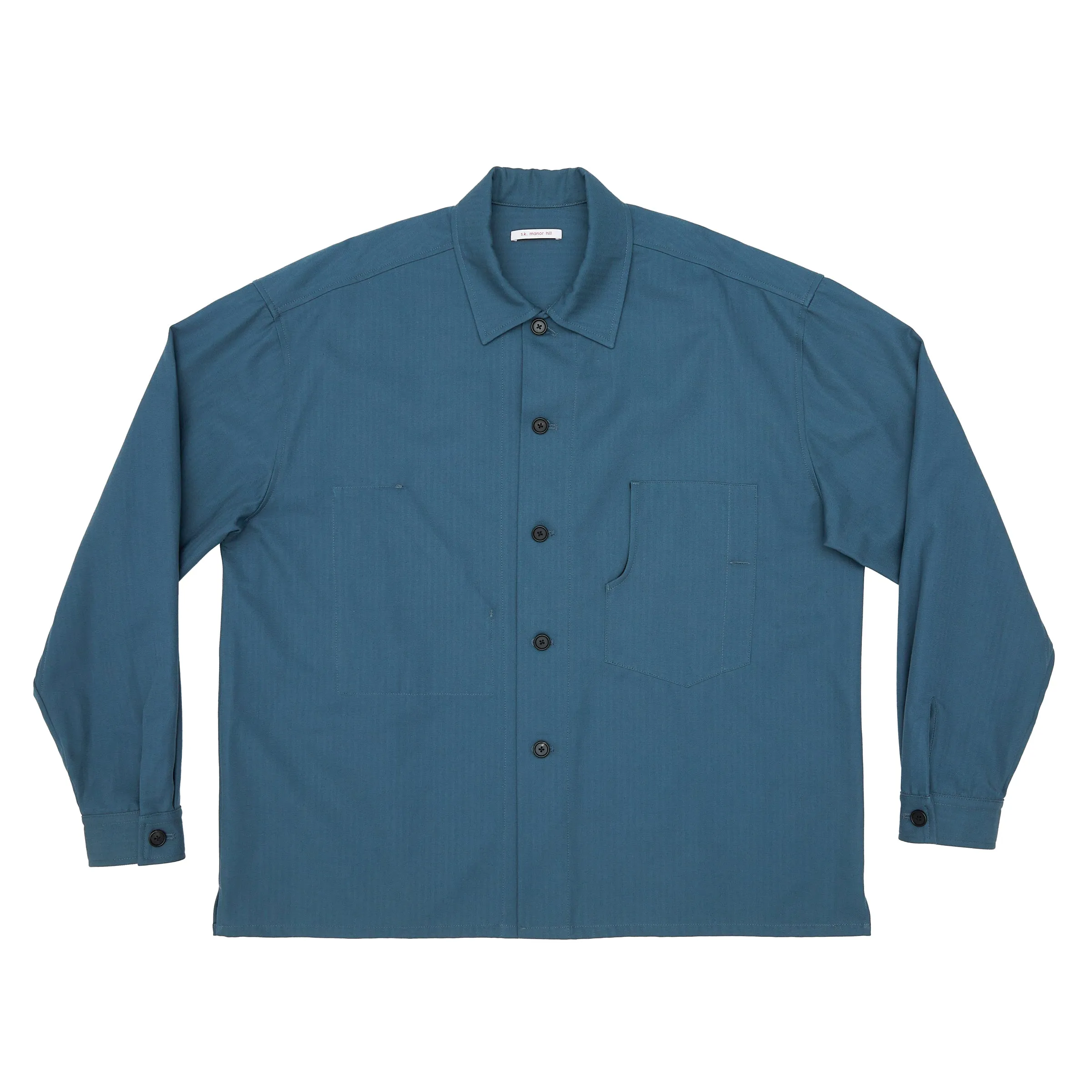 Task Shirt/Jacket - Military Blue HBT Cotton sold by S.K. Manor Hill