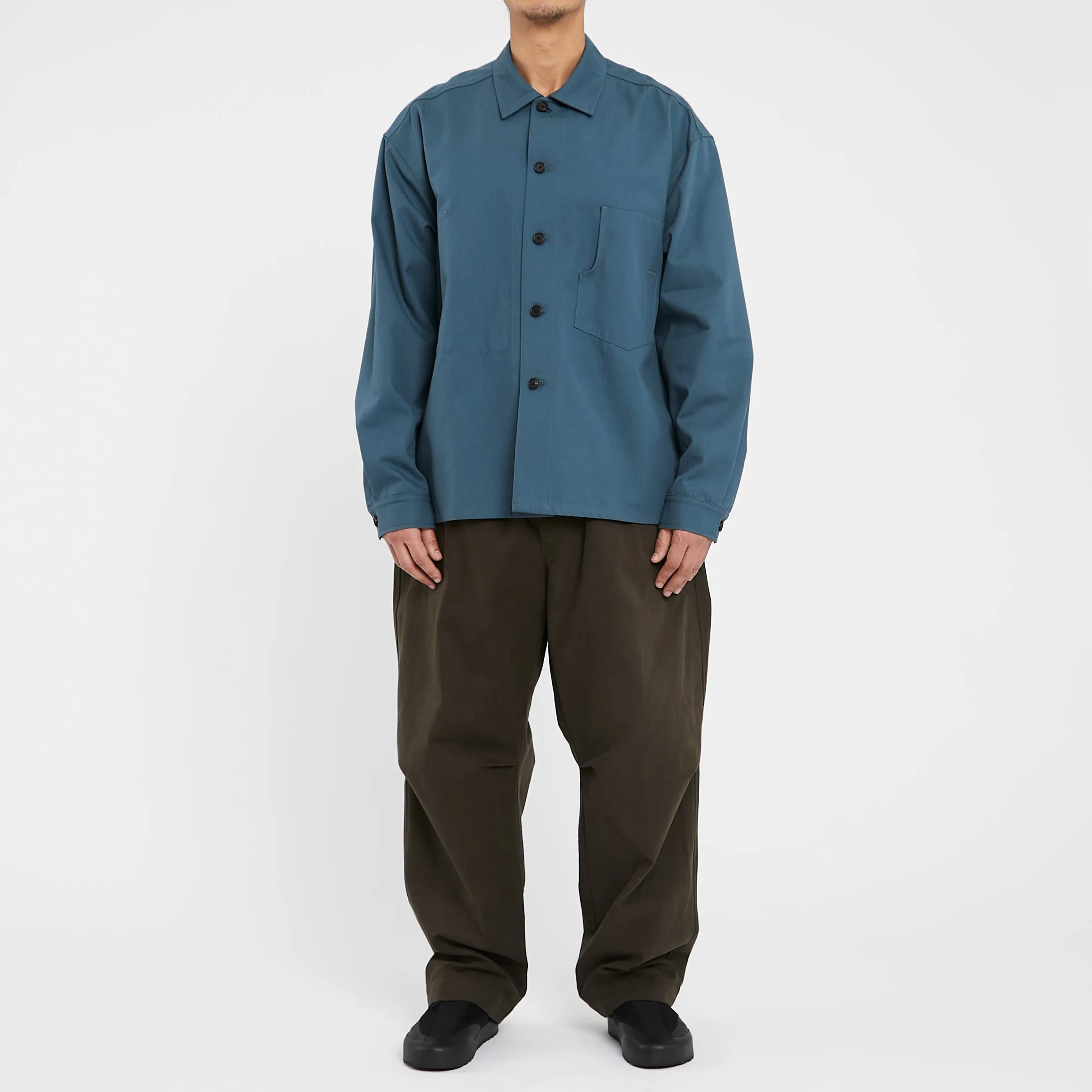 Task Shirt/Jacket - Military Blue HBT Cotton sold by S.K. Manor Hill product image thumbnail 2