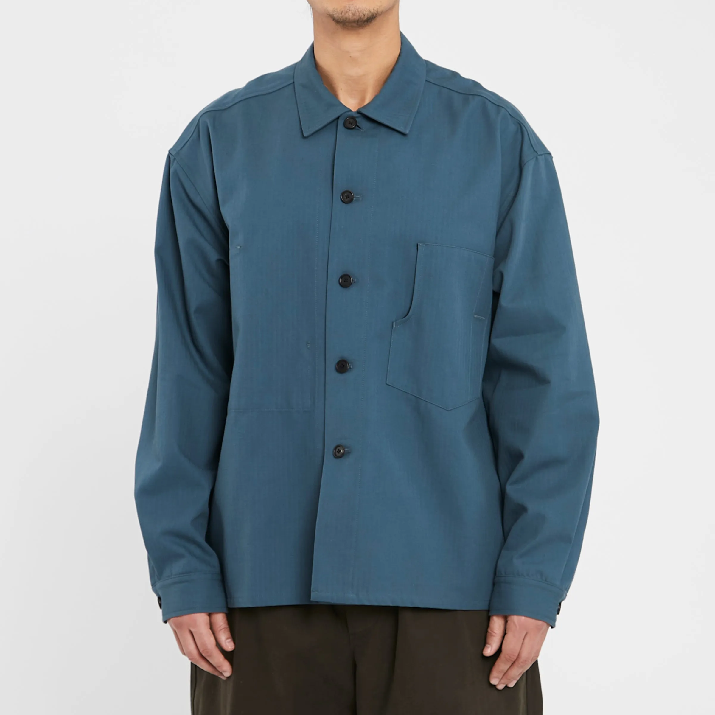 Task Shirt/Jacket - Military Blue HBT Cotton sold by S.K. Manor Hill product image thumbnail 3