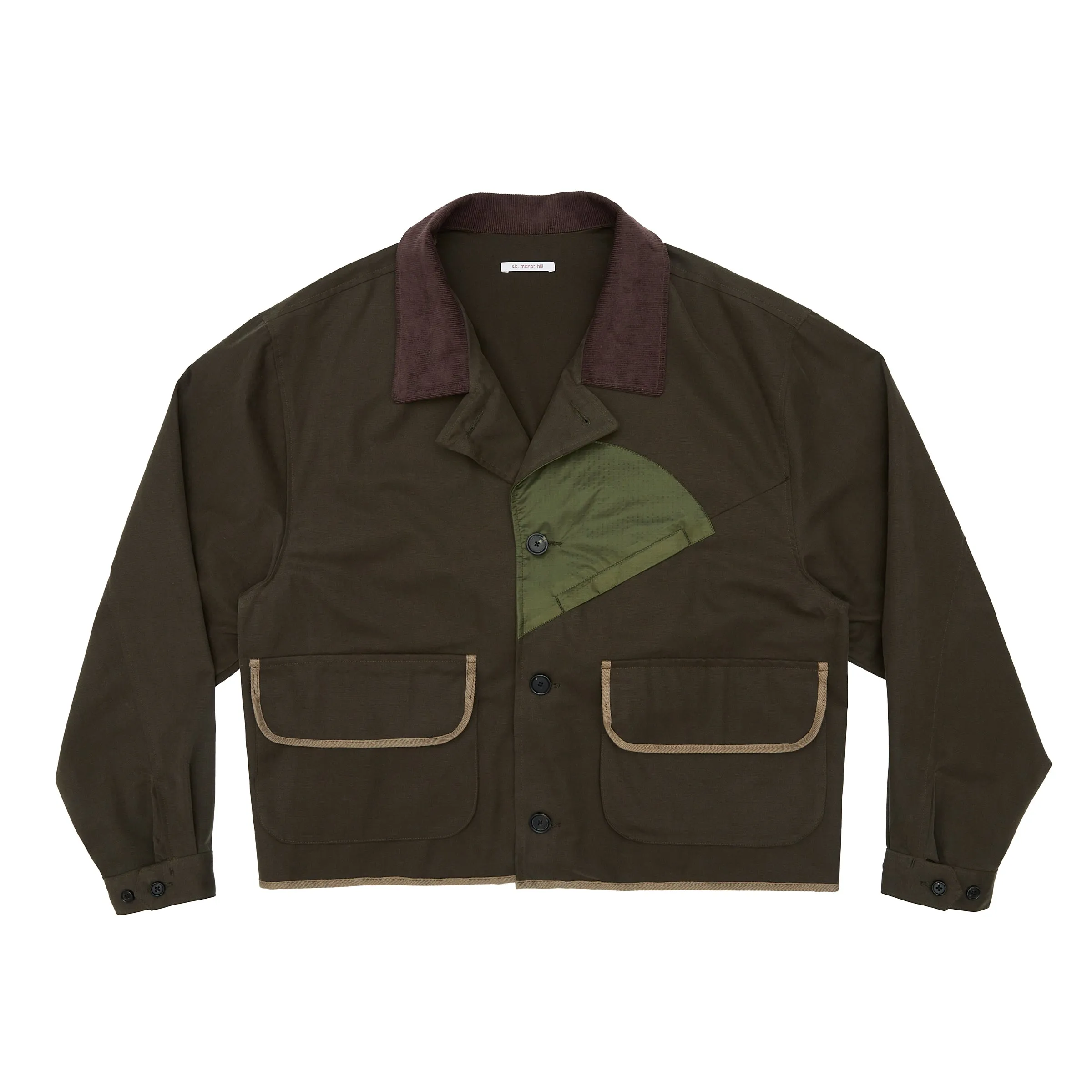 Bog Jacket - Olive Drab Organic Cotton WR sold by S.K. Manor Hill