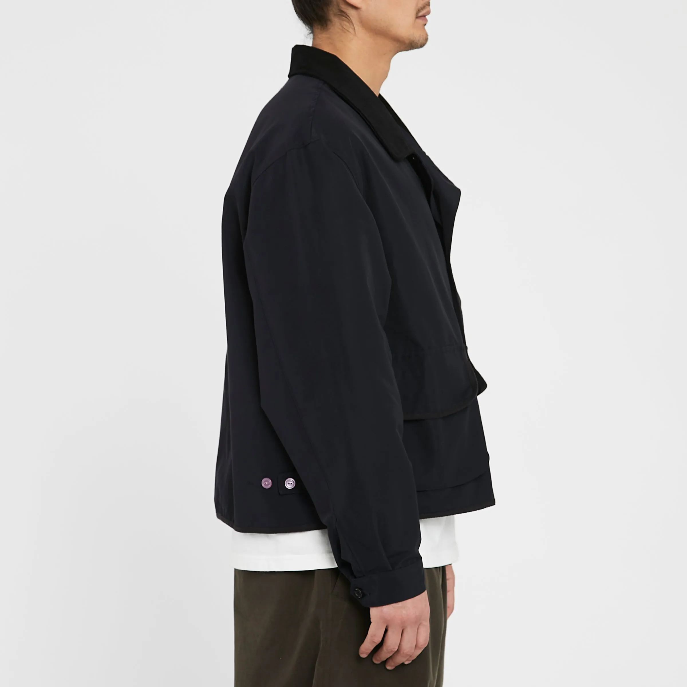 Bog Jacket - Dark Navy Organic Cotton / Recycled Nylon WR sold by S.K. Manor Hill product image thumbnail 4