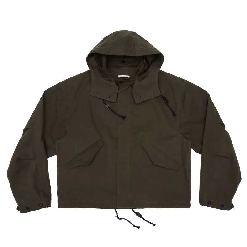 Chopped Fish Jacket - Olive Drab Organic Cotton WR sold by S.K. Manor Hill
