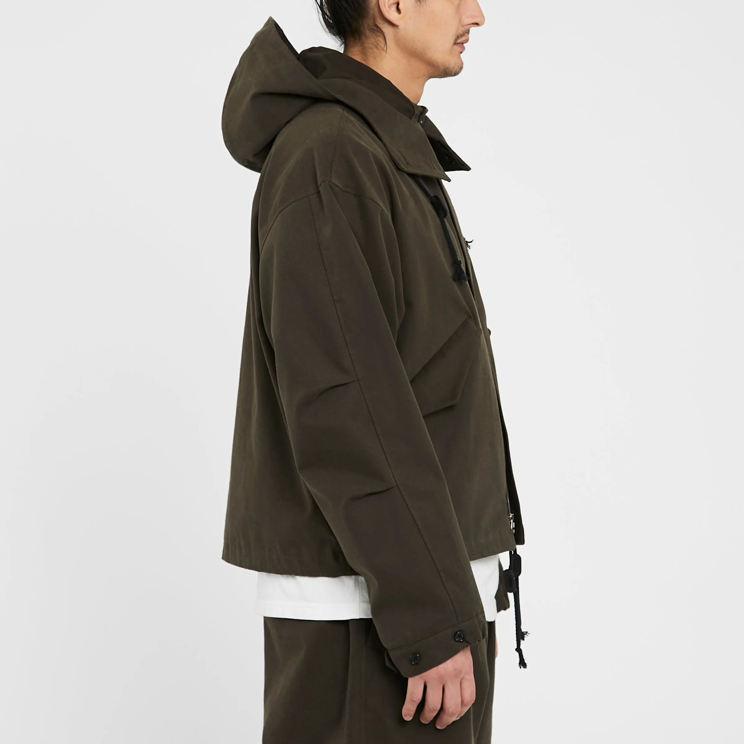 Chopped Fish Jacket - Olive Drab Organic Cotton WR sold by S.K. Manor Hill product image thumbnail 4