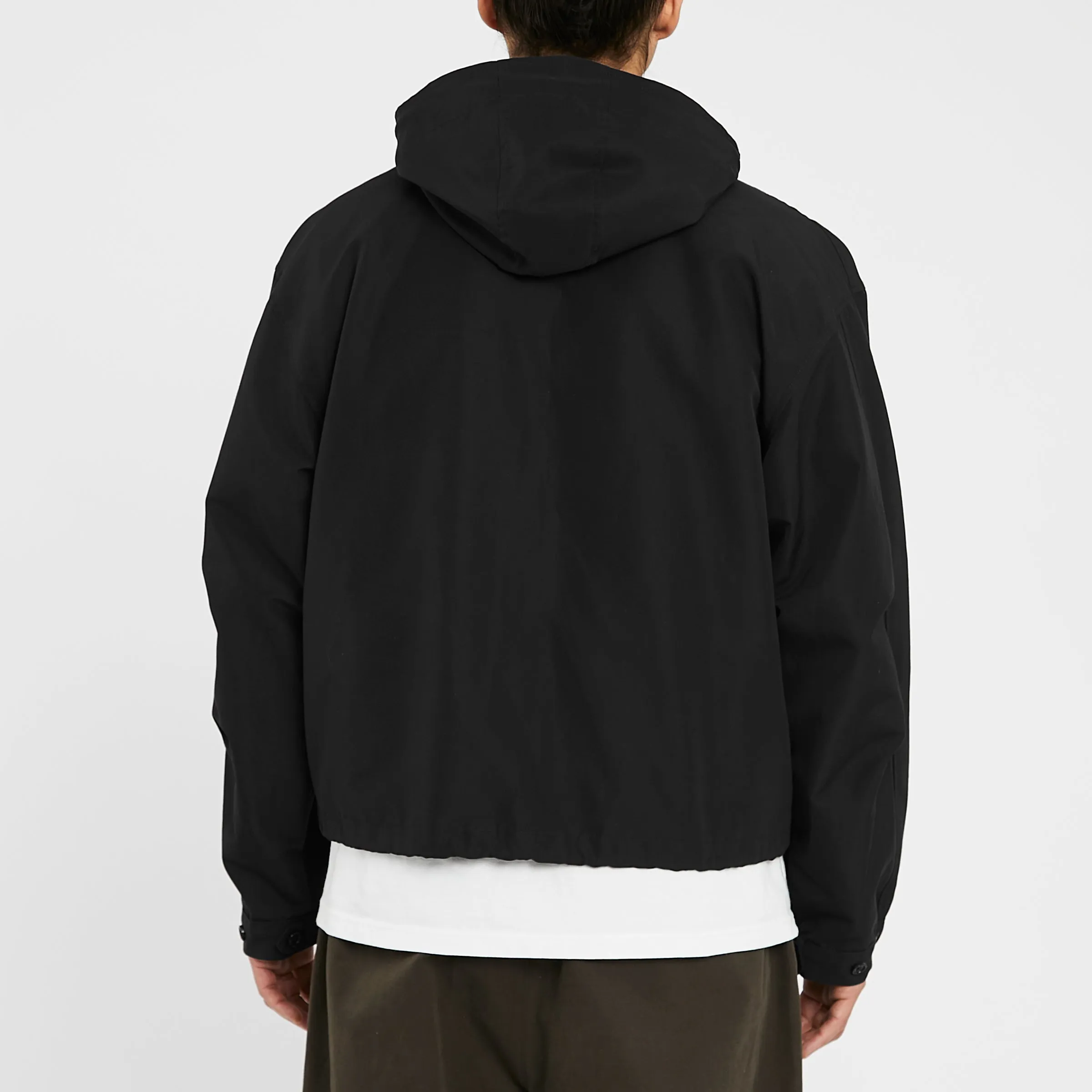 Chopped Fish Jacket - Black Organic Cotton / Recycled Nylon WR sold by S.K. Manor Hill product image thumbnail 5