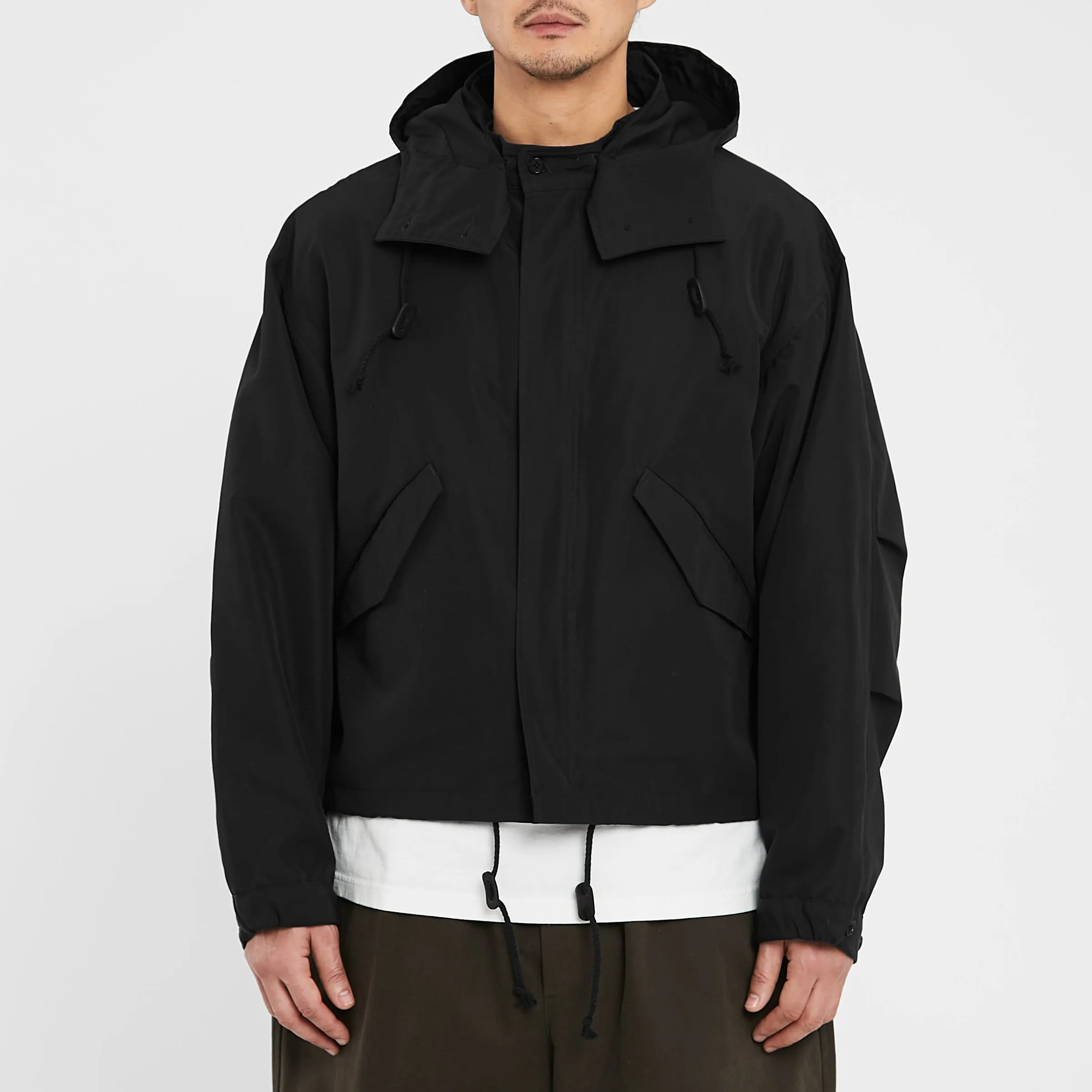 Chopped Fish Jacket - Black Organic Cotton / Recycled Nylon WR sold by S.K. Manor Hill product image thumbnail 3