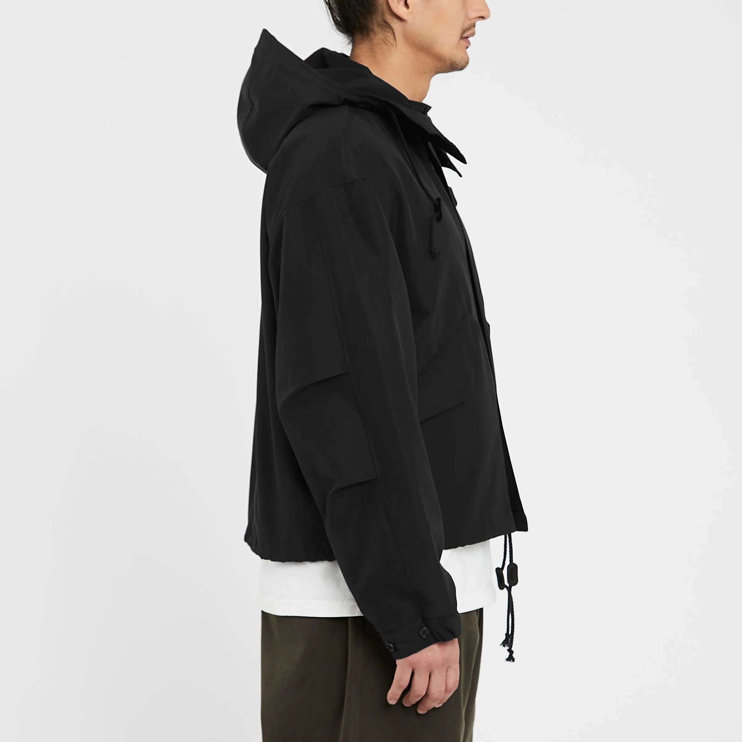 Chopped Fish Jacket - Black Organic Cotton / Recycled Nylon WR sold by S.K. Manor Hill product image thumbnail 4