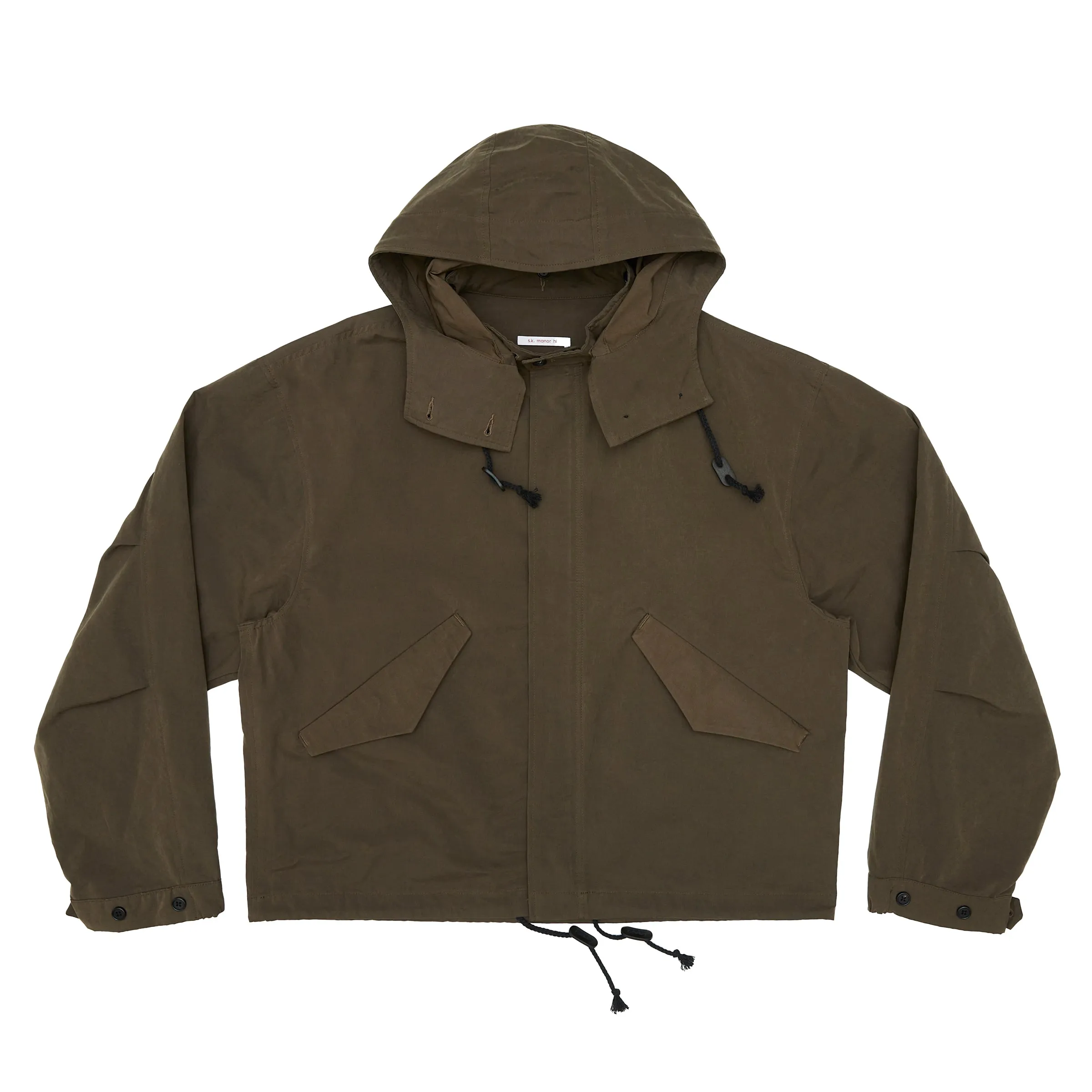 Chopped Fish Jacket - Moss Brown Cotton / Nylon WR sold by S.K. Manor Hill