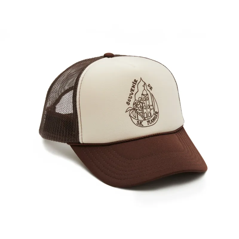 Souvenir Mesh Back Hat - Brown & Tan made by S.K. Manor Hill