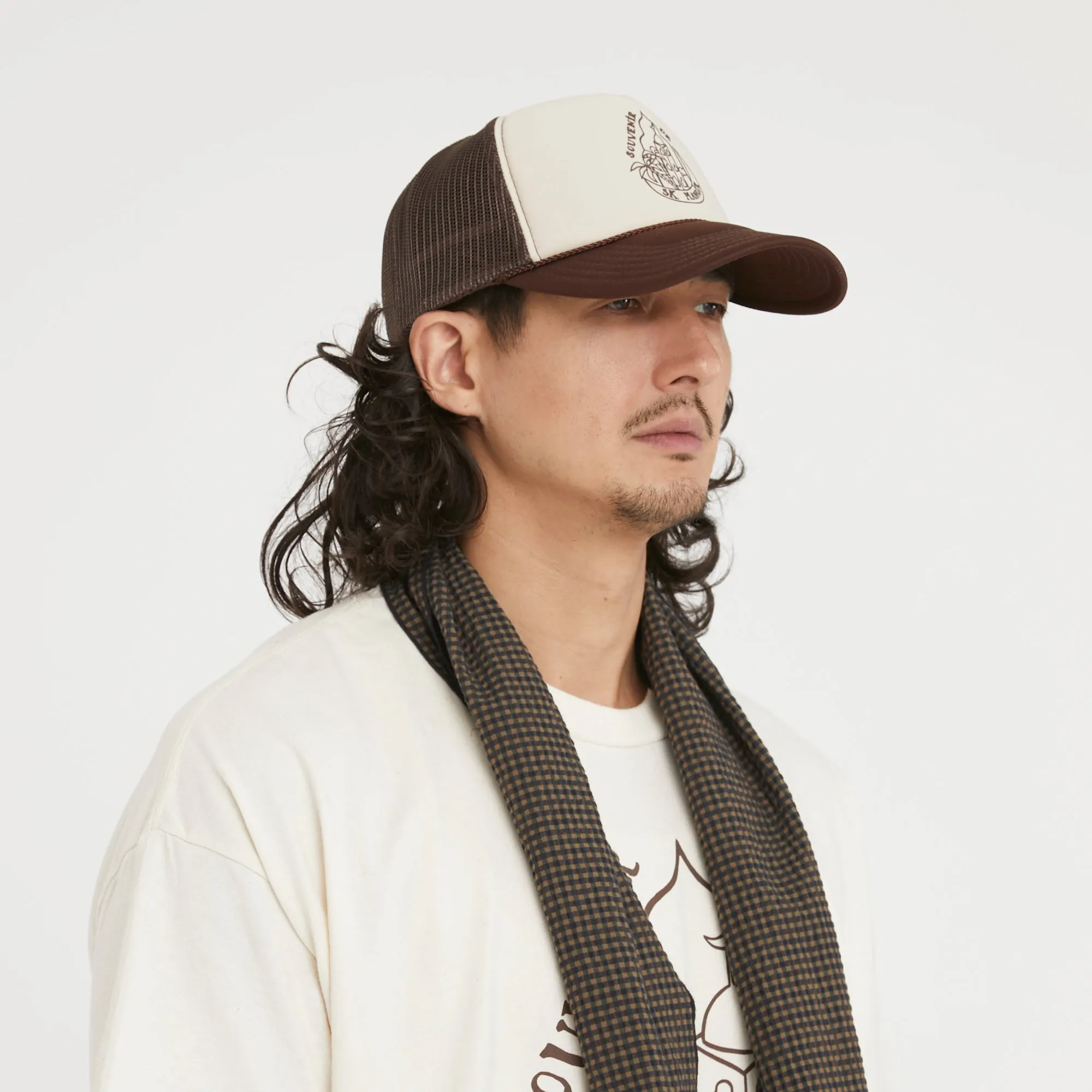 Souvenir Mesh Back Hat - Brown & Tan sold by S.K. Manor Hill product image thumbnail 5