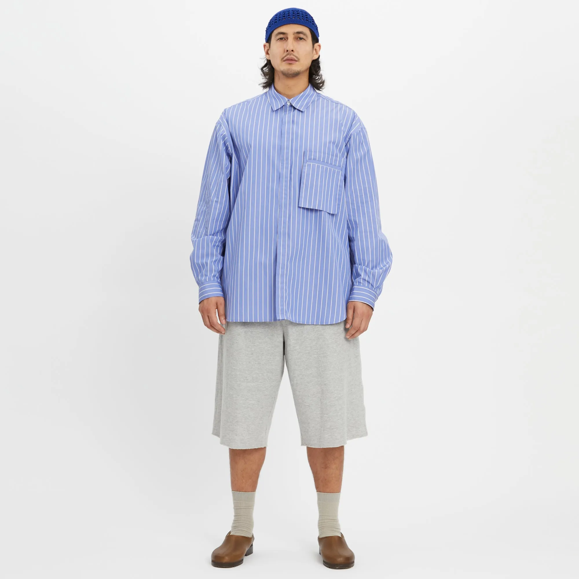 Knit Skull Cap - Royal Blue Cotton sold by S.K. Manor Hill product image thumbnail 2